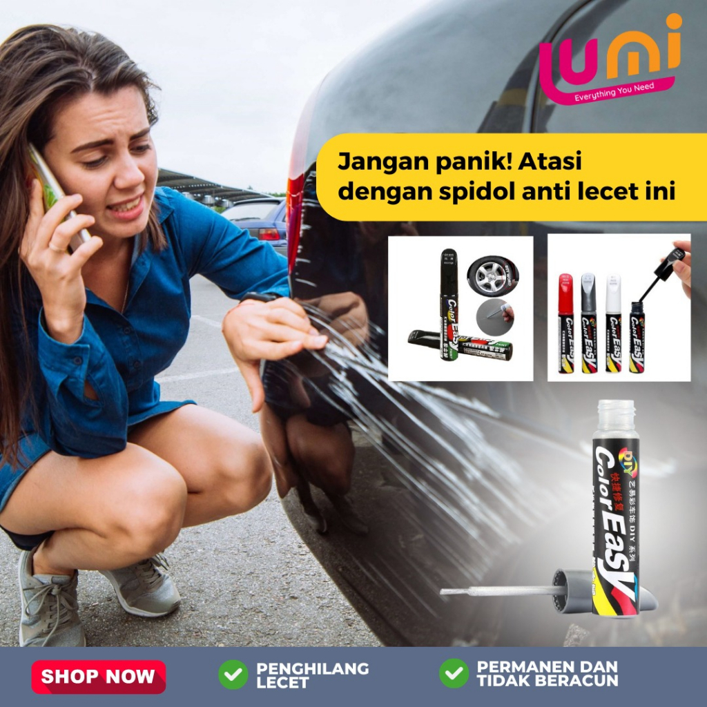 Color Easy Spidol Penghilang Baret Lecet Magic Remover Cat Motor Mobil Scratch Repair Koreksi Body  Marker Fix It Like A Pro Permanen Metalic Glossy