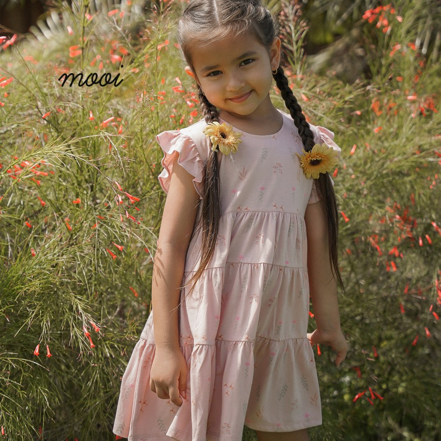 Baju Bayi Dress Anak Perempuan Mooi Emily Ruffle Dress 1-3 Tahun