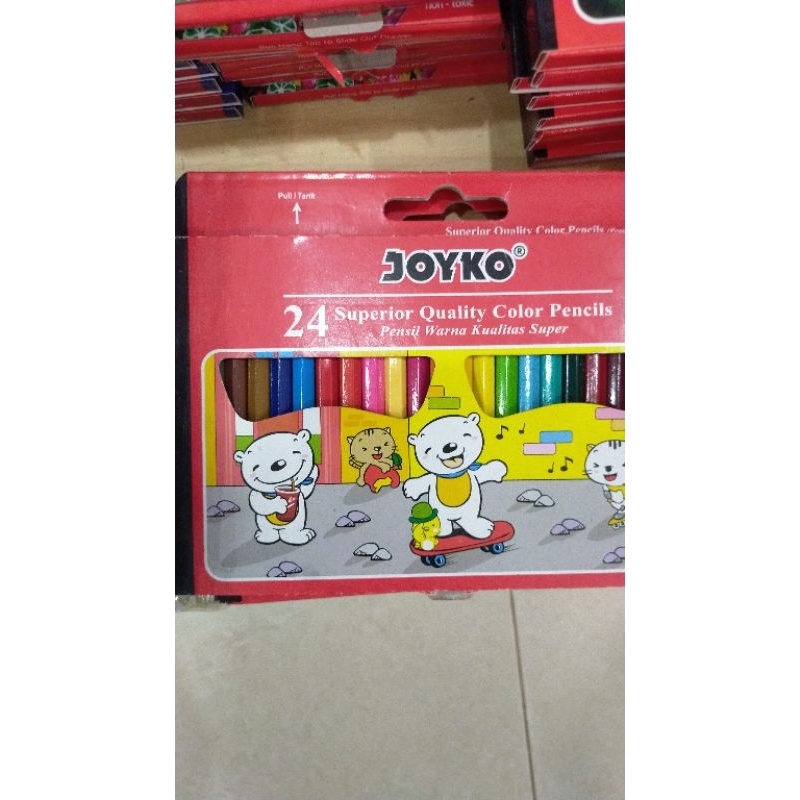 

pensil warna joyko pendek 24warna