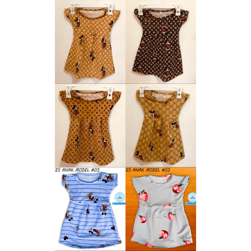 BAJU DRES 3 > USIA 1-4 TAHUN- BISA COD/ BAYAR DIRUMAH