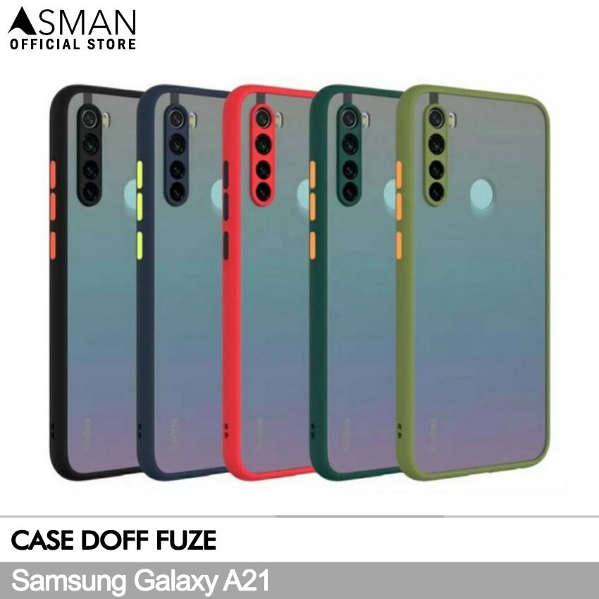 Asman Case Samsung Galaxy A21 Fuze Premium Shield Protector