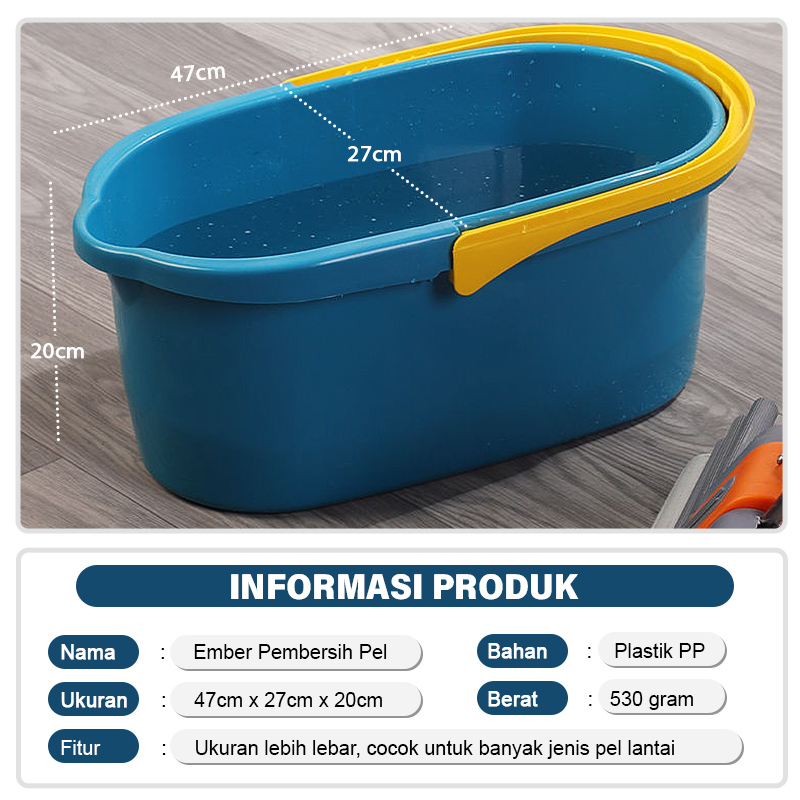 Luxuryparty  Ember Air PVA Mop /Ember Air /  Ember Plastik/Pel Ember Plastik / Pel Ember Plastik Portable Flat Mop Terpopuler