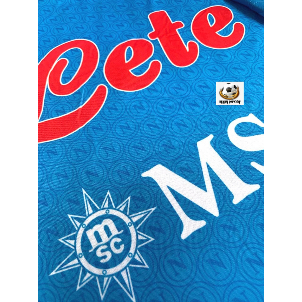 Jersey Baju Bola Napoli Home Full Patch 2022 2023 Grade Ori