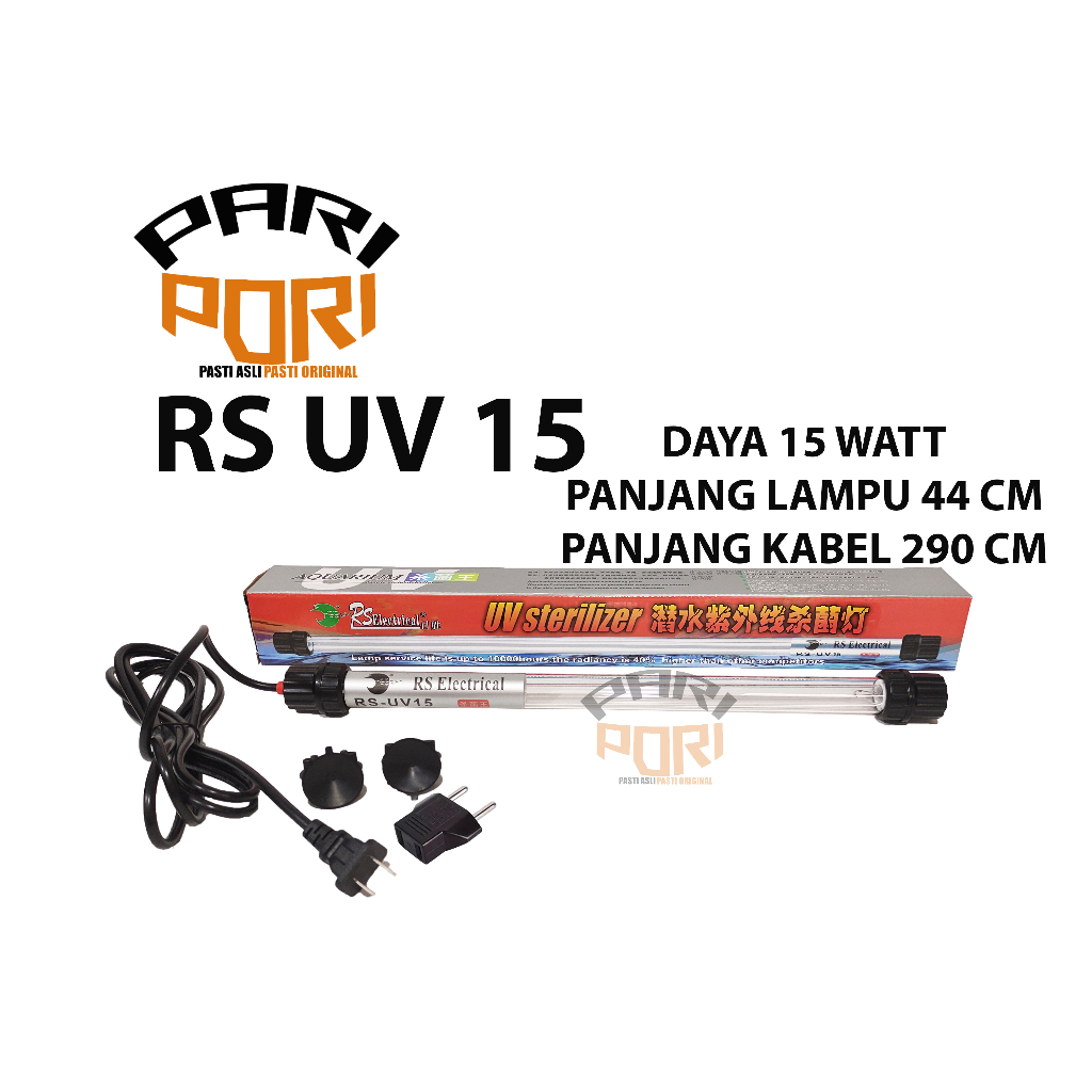 LAMPU UV KOLAM IKAN RS UV 15 LAMPU STERILIZER 15 WATT RsELECTRICAL