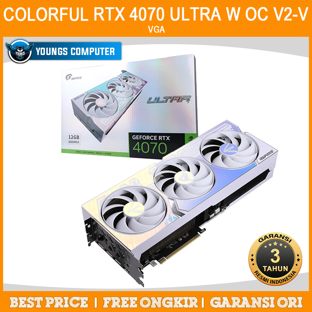 VGA COLORFUL iGame GeForce RTX 4070 Ultra W OC V2-V | RTX4070 12GB GDDR6X