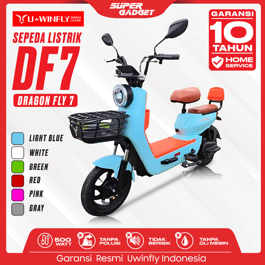 UWINFLY Sepeda Listrik DF7  DF 7 Dragon Fly Garansi Resmi