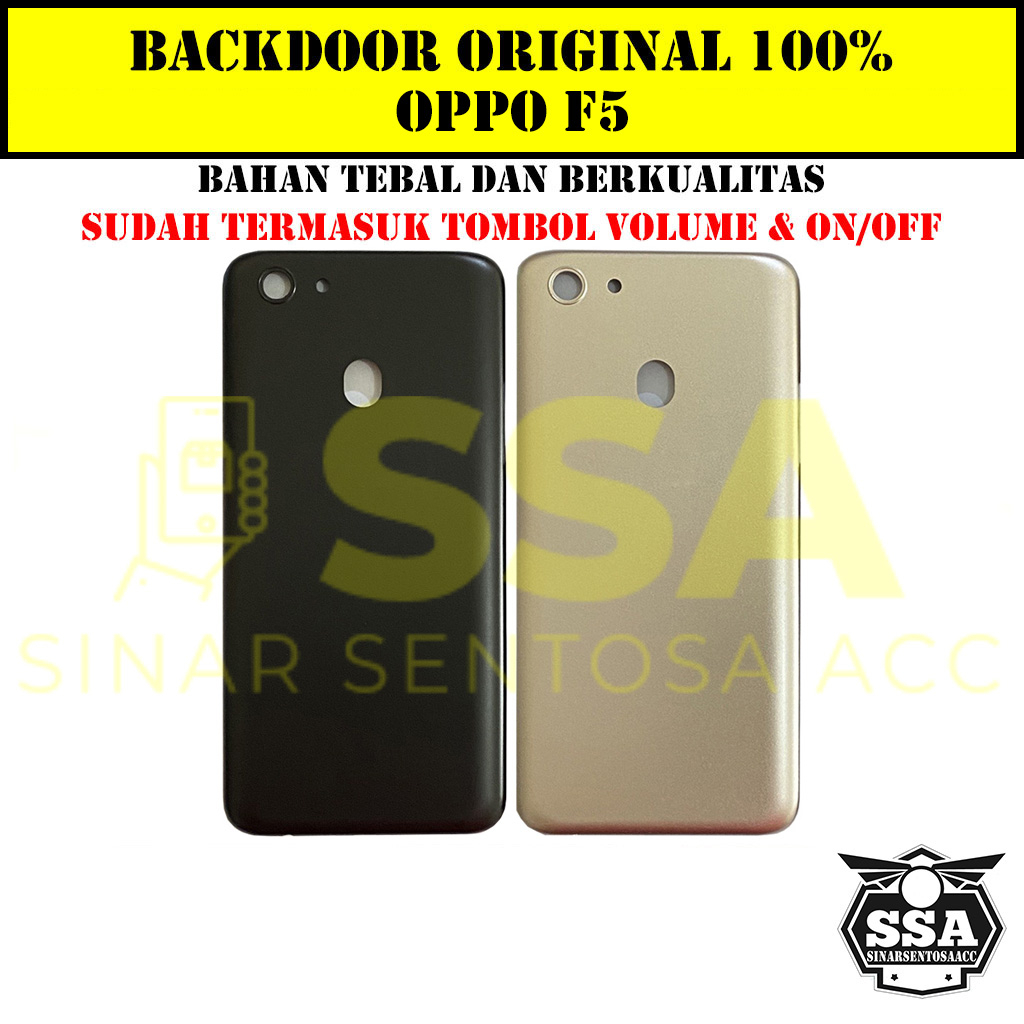 Backdoor Original 100% OPPO F5 Tutup Baterai Tutup Belakang Backcover Back cover OPPOO F5 OPPOF5 F 5