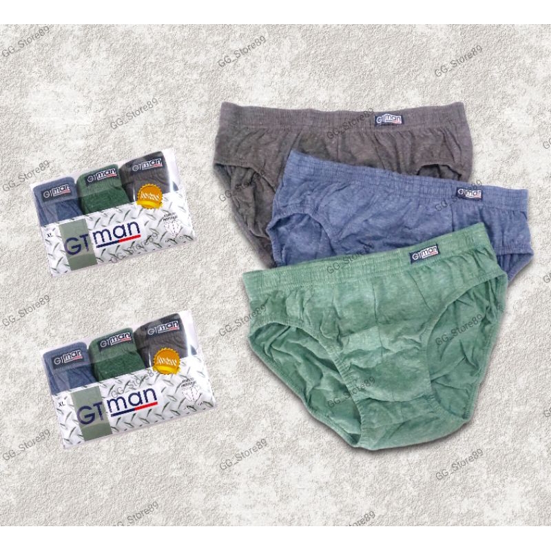 CD Pria Dewasa / Celana Dalam PRIA Dewasa GT MAN GMY SIZE M, L, XL ( ISI 3 BIJI )