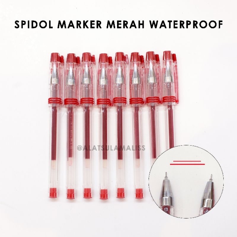 

Pen Marker Sulam Eyelid (Warna Merah)