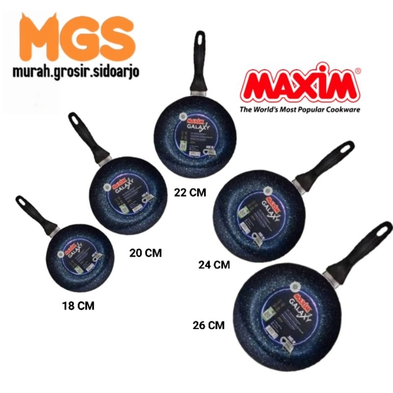 WAJAN TEFLON ANTI LENGKET MAXIM GALAXY TERMURAH