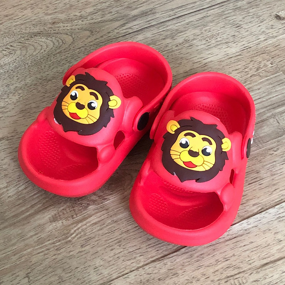 Sandal Baim Anak Balita Bahan Karet Model Lion Singa Lucu - Dulux 372E 20/25