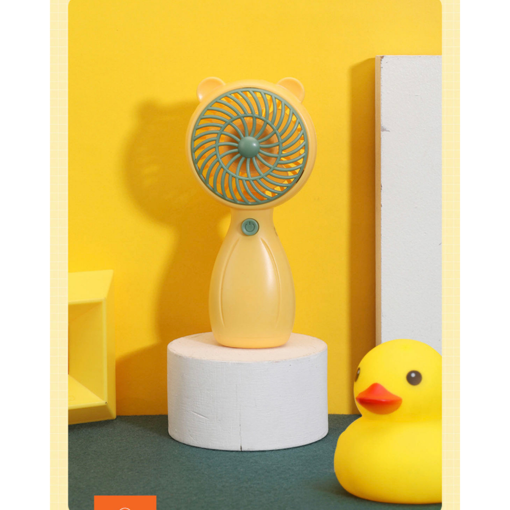 SB168 Kipas Mini Fan Usb Portable  Kipas Angin Mini Bear  Terbaru