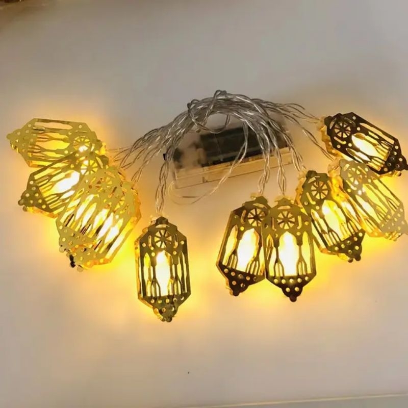 Termurah 2M 10 LED Lampu Hiasan Lebaran Dekorasi Ramadhan