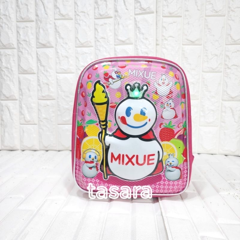 Ransel 3d PG Tk berbonus gambar pororo astronot mixue