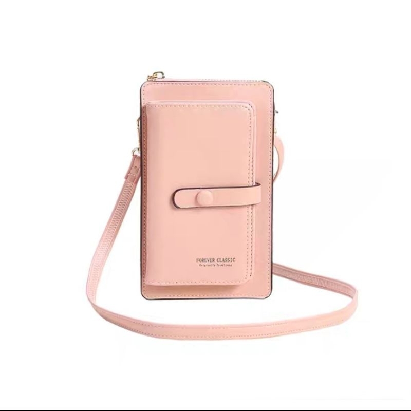 Dompet Kulit HP Wanita Touchscreen Tas selempang wanita dompet kartu