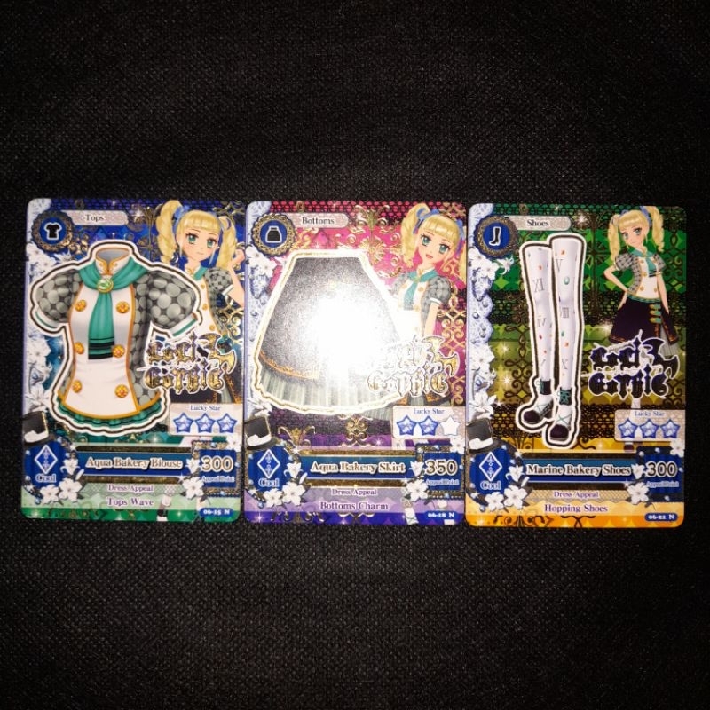 (AIKATSU CARD) Aqua Bakery Set