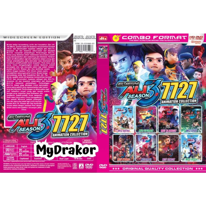 kaset film Ejen Ali Season 3 8 in 1 Movie Collection vol 7727