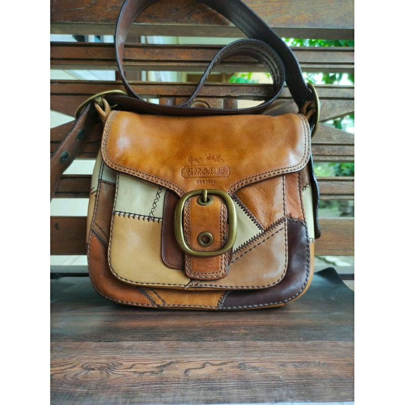 Preloved Tas Coach Blecker Coklat PW Original