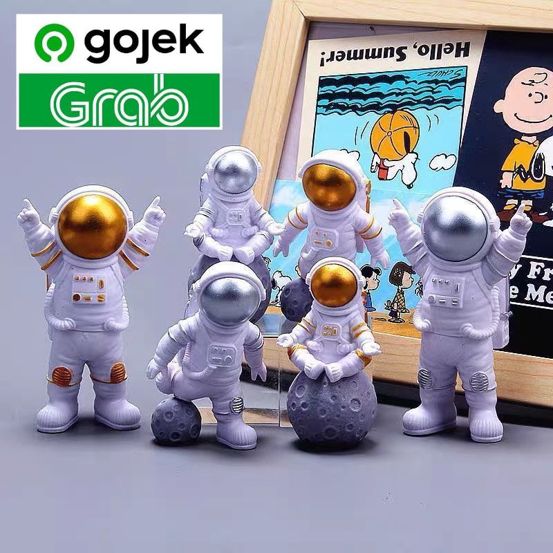 Cake Topper Hiasan Kue Planet Luar Angkasa Astronot