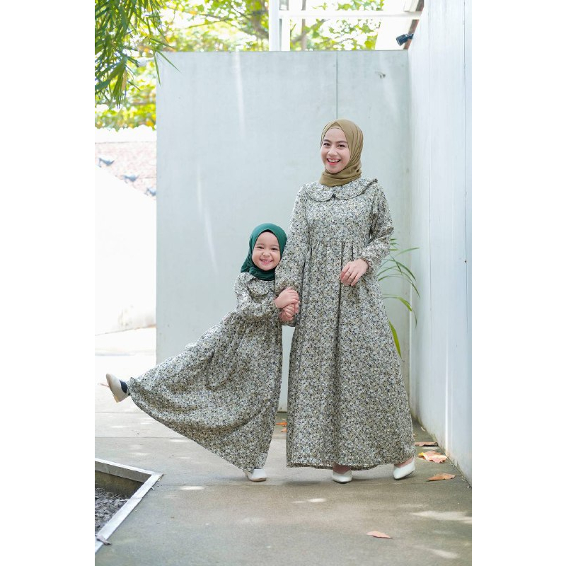 Afsheenastore Gamis Ameera Couple Size Dewasa