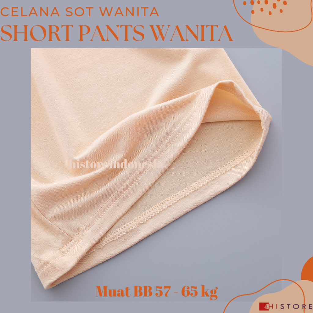[HI] Short Pants Wanita Seamless Fit 257 Sot Pan Celana Pendek Ketat BB 57-65 kg