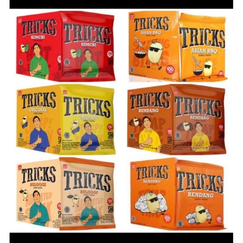 

Tricks Biskuit Kentang Potato Baked Chips (1 Box Isi 10 Pcs)