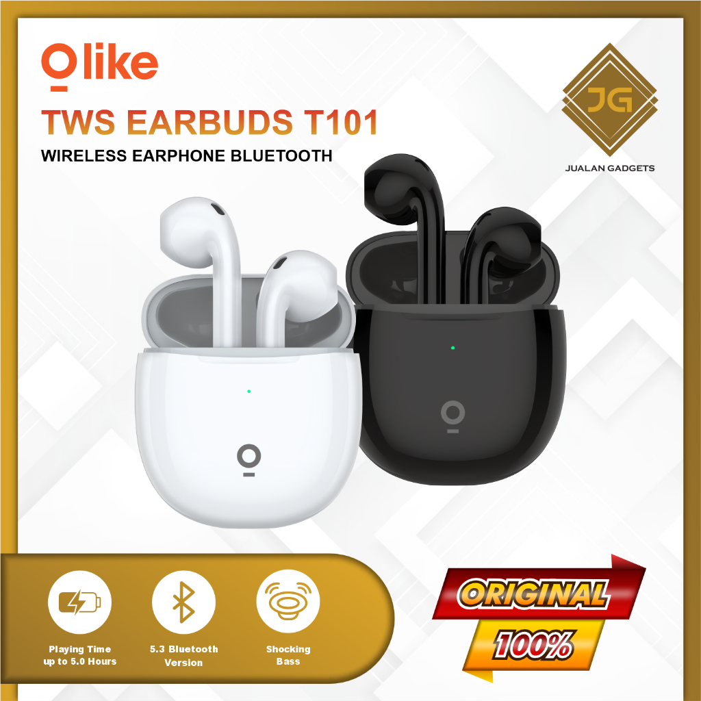 Olike T101 Wireless TWS Earphone Bluetooth - Garansi Resmi