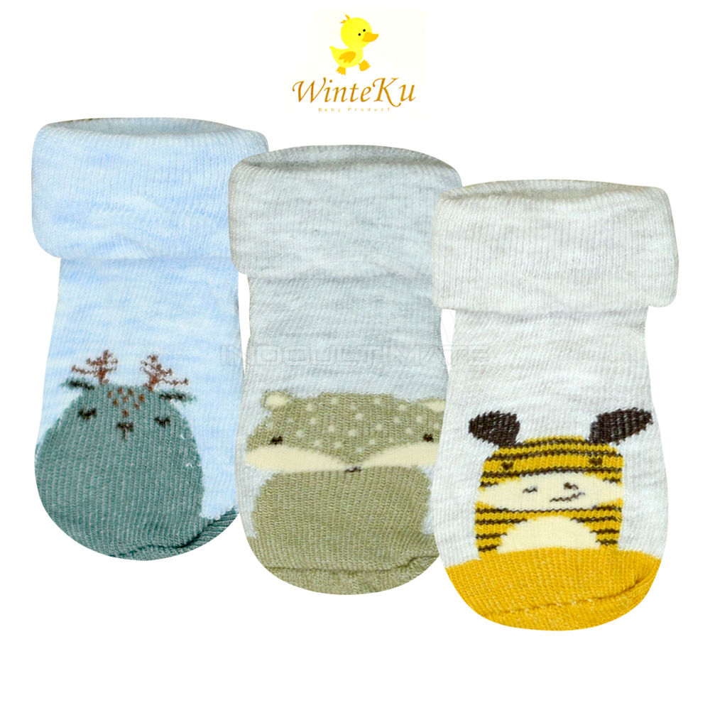 Kaos Kaki Bayi Baby Perempuan Laki Laki Baru Lahir Motif bergambar Lucu BY-53-FC Pelindung Kaki bayi