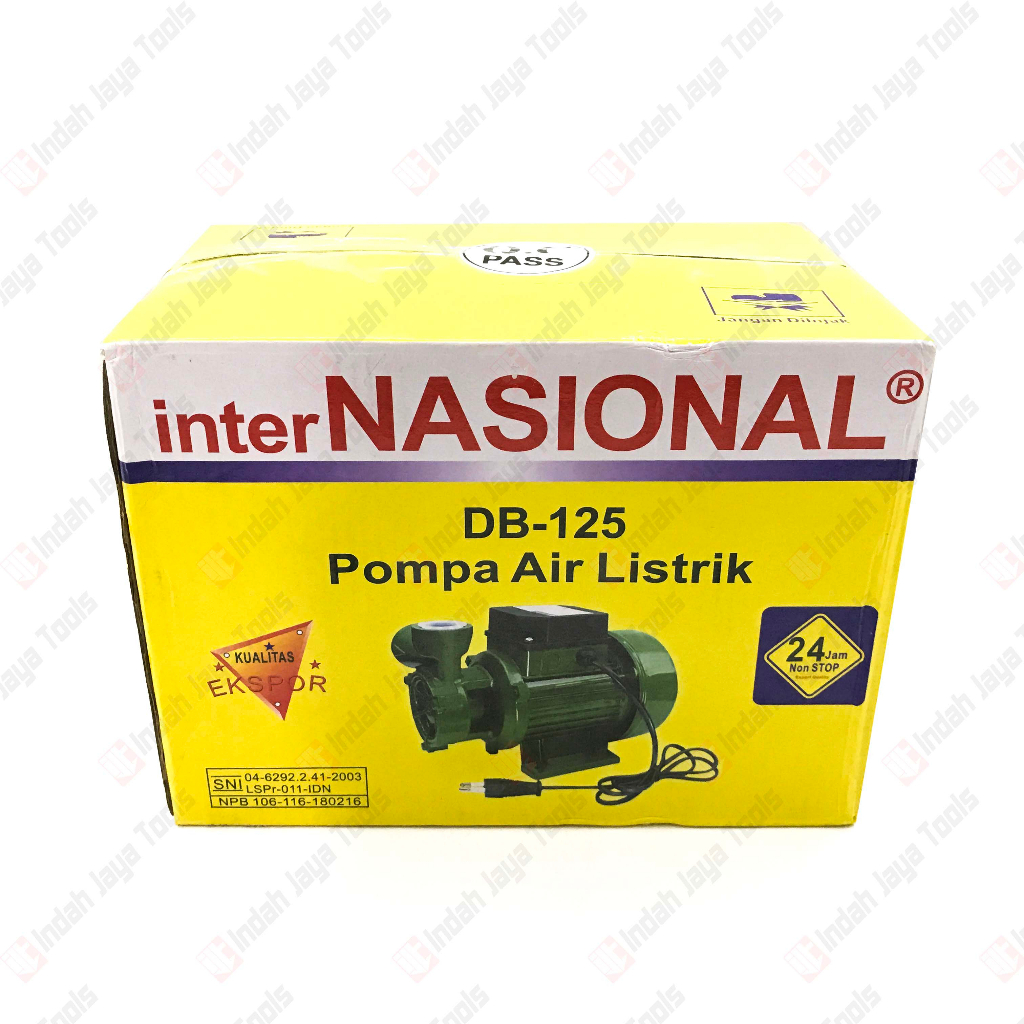 INTER NASIONAL DB-125 Mesin Pompa Air Listrik 125 Watt Water Pump