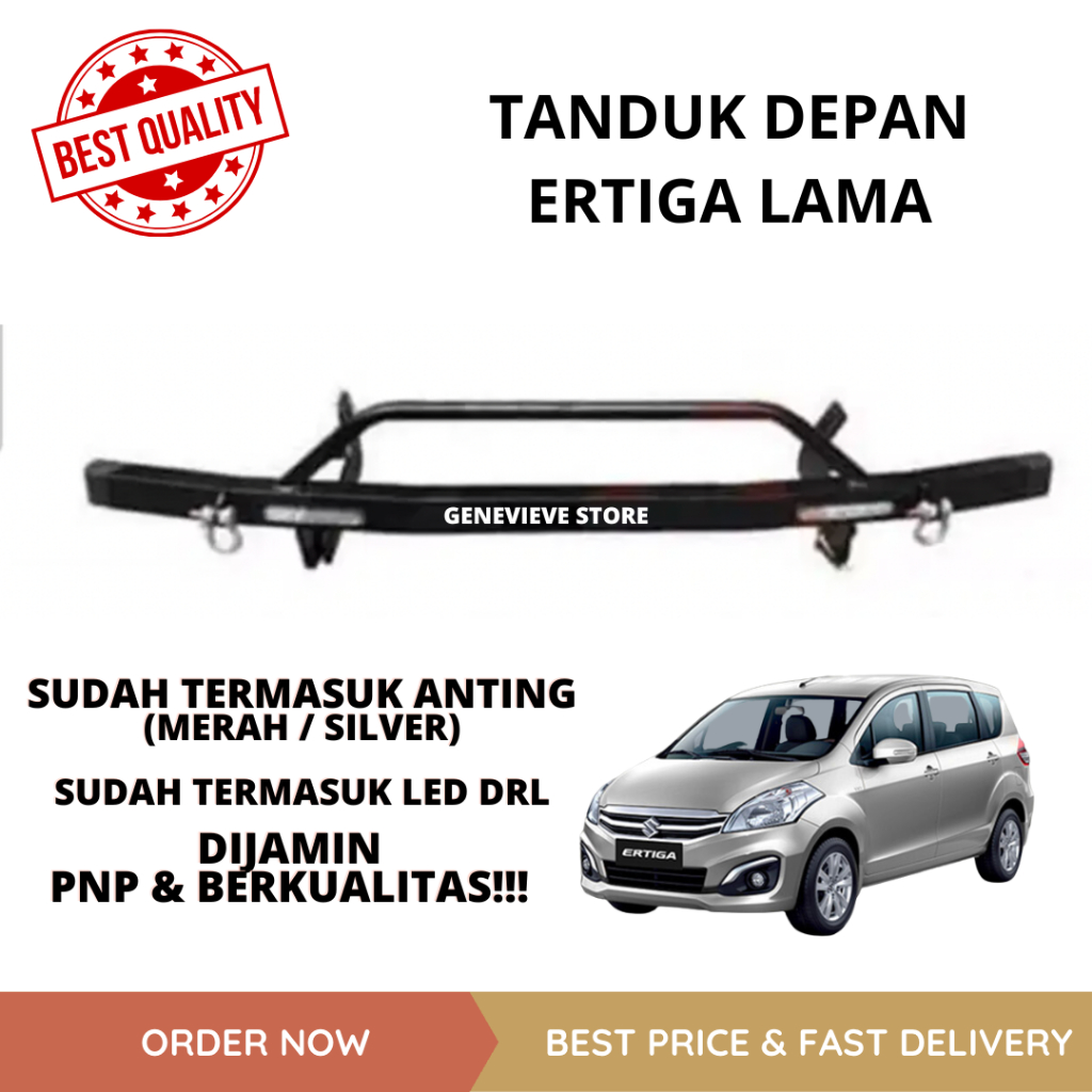 TANDUK DEPAN MINI ERTIGA LAMA - 2017 / BESI PELINDUNG BUMPER DEPAN ERTIGA