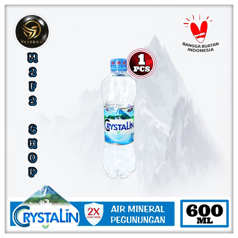 

Air Mineral Crystalline | Crystalin pH8+ Botol Tanggung Plastik Pet - 600 ml (Kemasan Satuan)