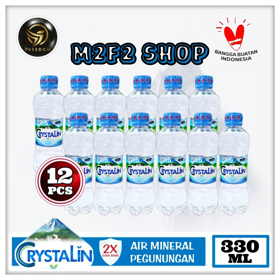 

Air Mineral Crystalline | Crystalin pH8+ Kemasan Botol Pet - 330 ml (Kemasan 12 Pcs)