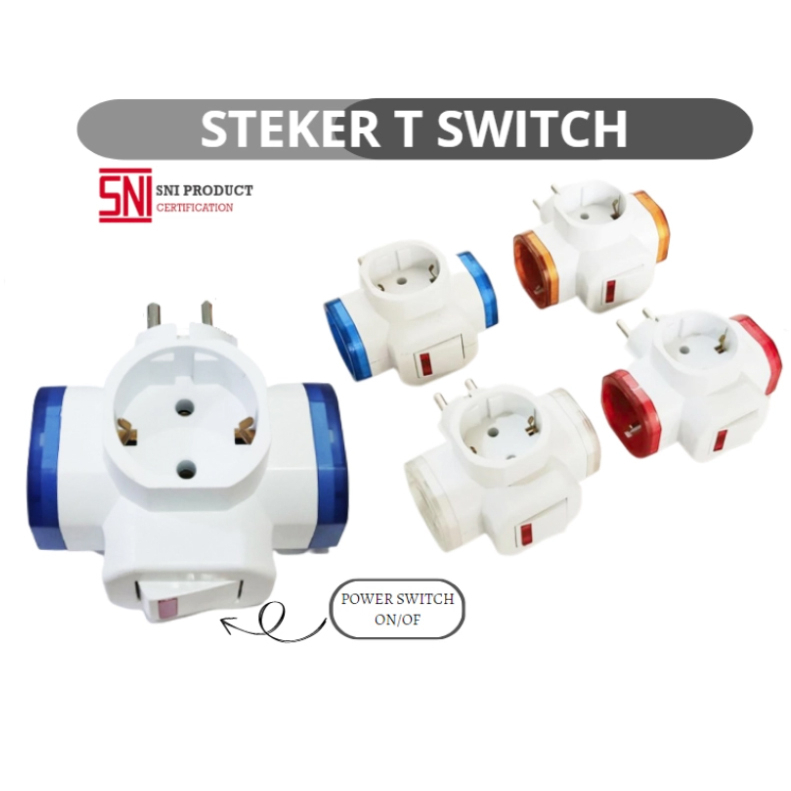 Steker T Multi Arde + Switch