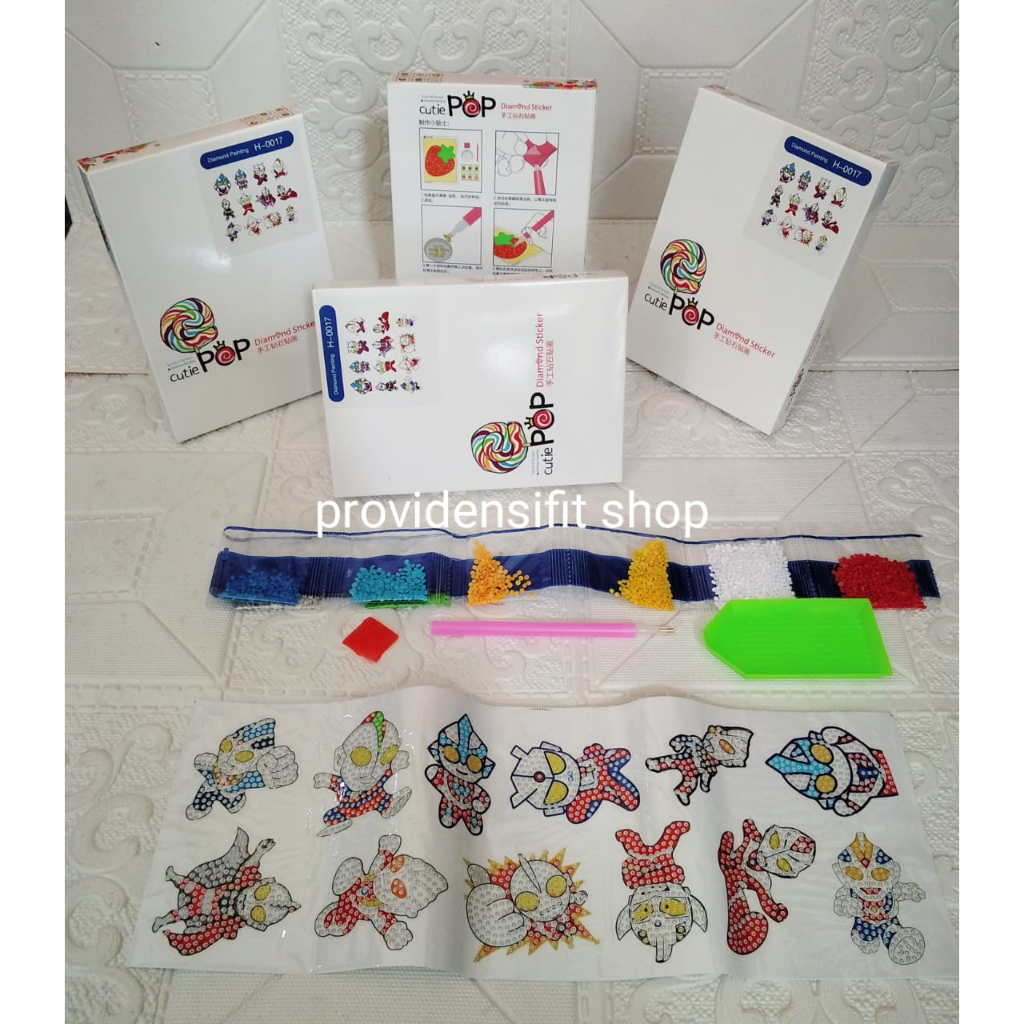 Promo Mainan Anak Sticker Diamond /Sticker Diamond Cutie Pop Warna-Warni