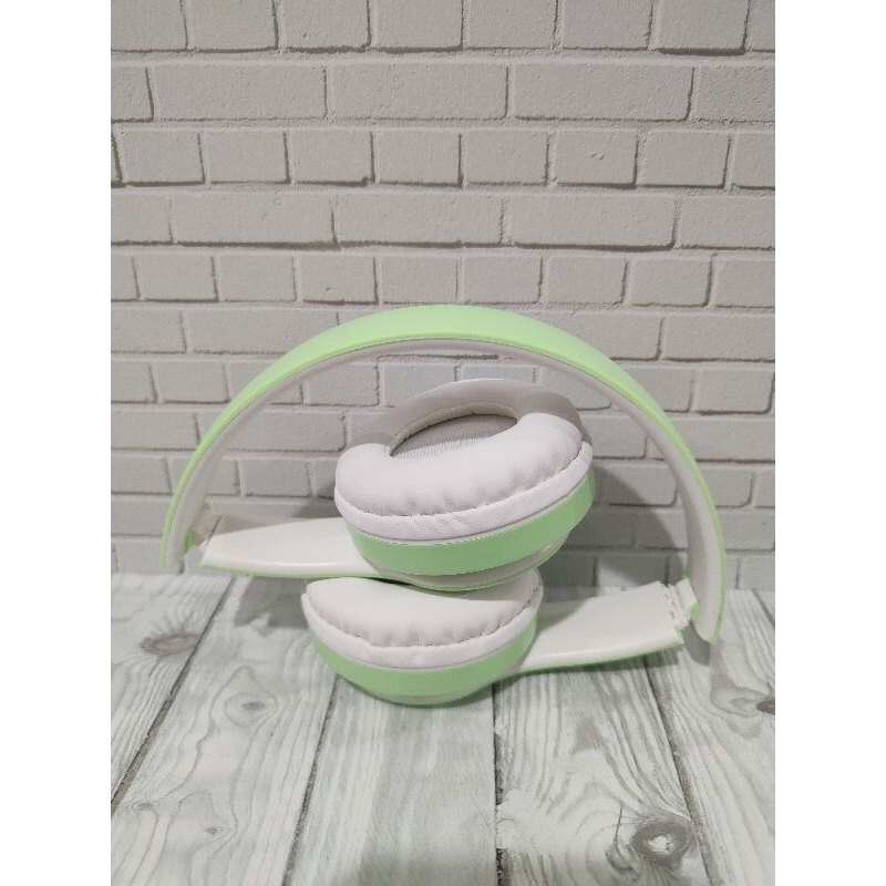 HEADSET HEADOHOBE BANDO BLUETOOTH MACARON WIRELES SUPER BASS LED PPT J HANDSFREE