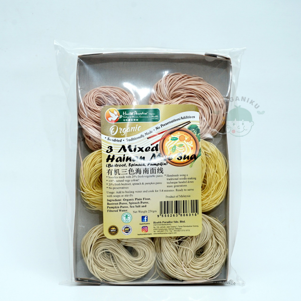 

Health Paradise Organic 3 Mixed Hainan Mee Sua 250gr