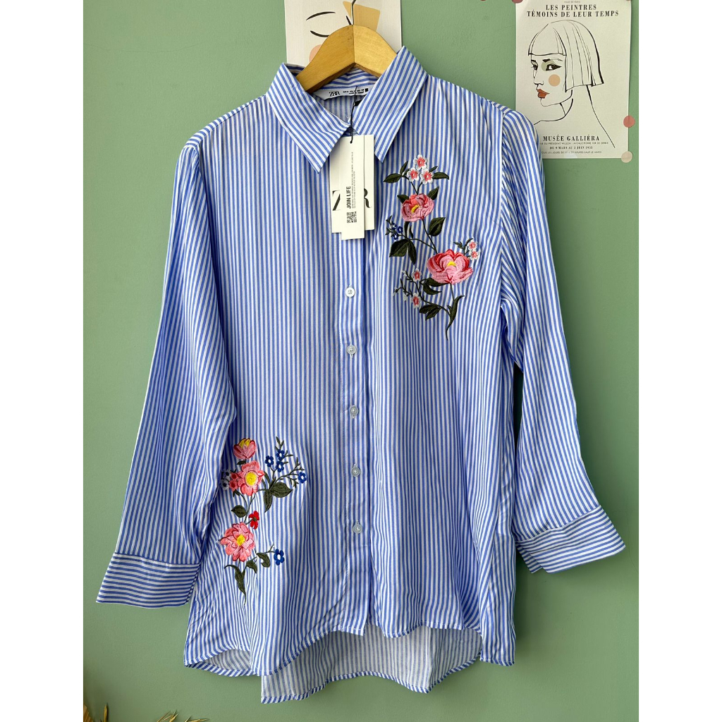 Zrrrrr bordir flora tunic cotton