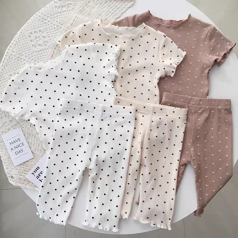 (Bahan Halus) Yin Li New Korean Pajamas 1-8 Tahun Quality Import / Piyama Knit Anak Perempuan Korean Style Baju Tidur Anak Babycinnamon