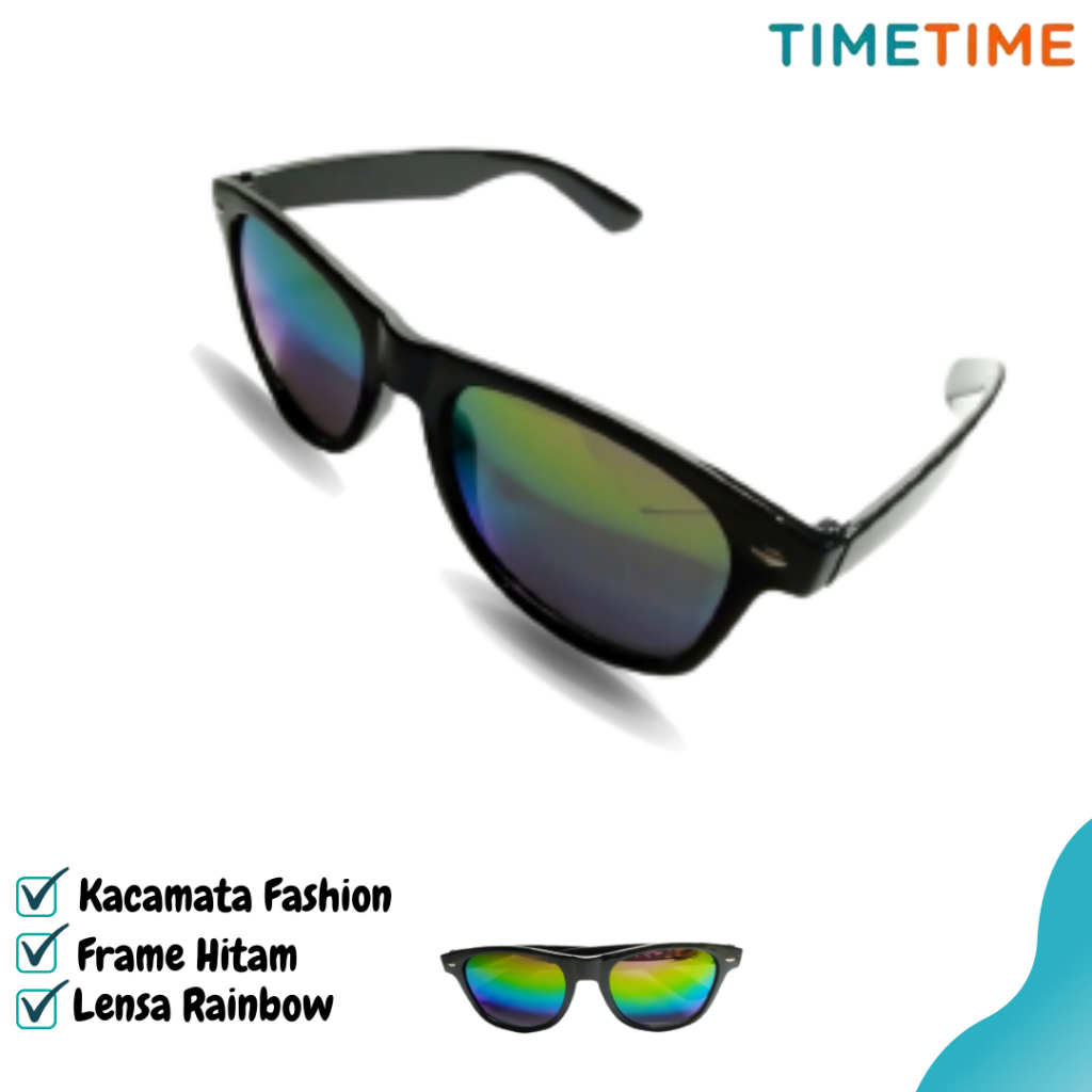 Kacamata lensa rainbow kaca mata fashion untuk pria dan wanita sun glasses tipe 2028