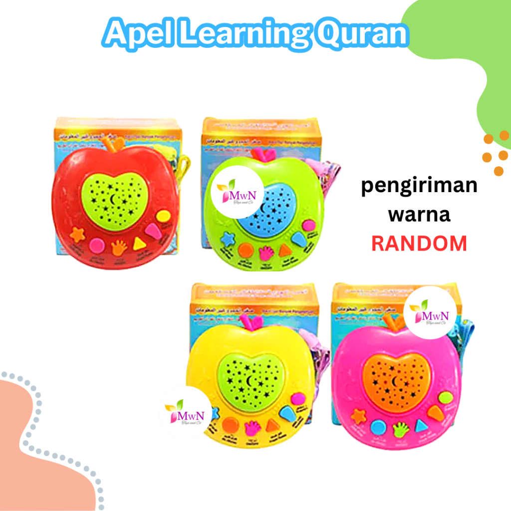 mwn.toys Mainan Anak Apple Learning Qur'an/ Mainan Edukasi Apel