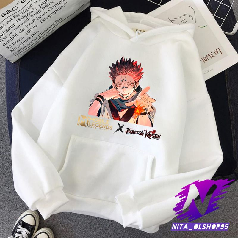 jaket hoodie sweater anak jujutsu kaisen mobile legends