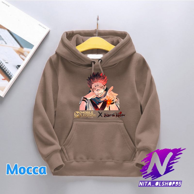 jaket hoodie sweater anak jujutsu kaisen mobile legends