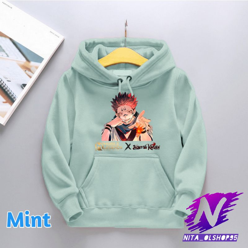 jaket hoodie sweater anak jujutsu kaisen mobile legends