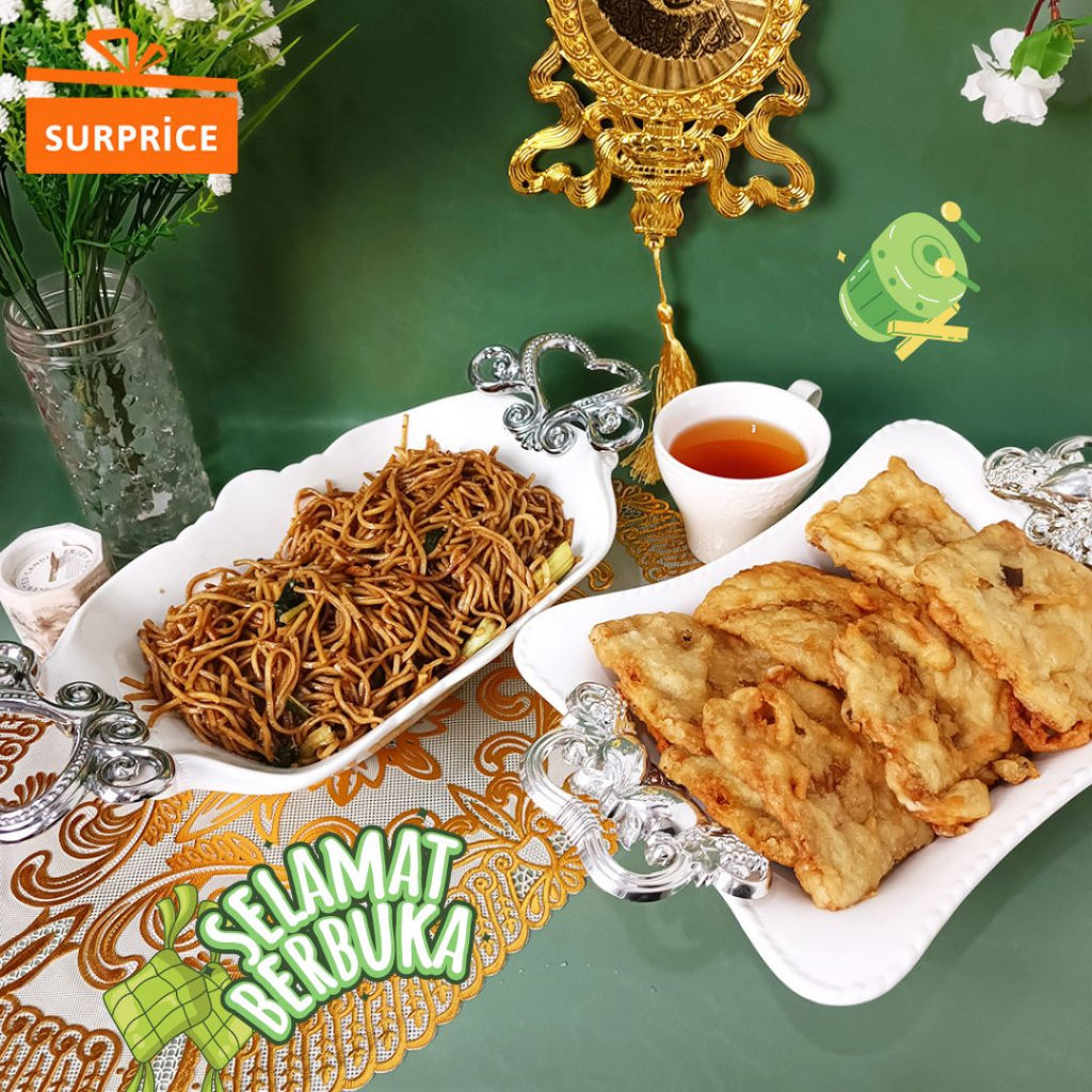 Surprice Wadah Saji Porcelain / Piring Saji Keramik / Piring Keramik Sayur Buah Alat Dapur