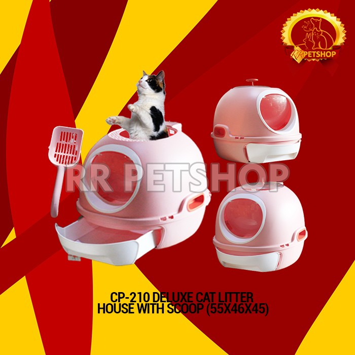 Cat Deluxe Pan / Tempat Pup Kucing Plus Serokan Bak Pasir Kucing