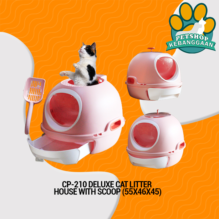 Cat Deluxe Pan / Tempat Pup Kucing Plus Serokan Bak Pasir Kucing