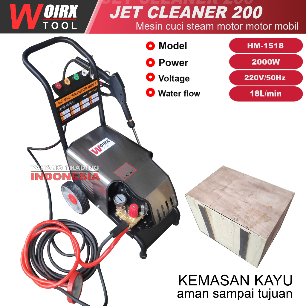 WOIRX Jet Cleaner High Pressure Mesin Semprot Cuci Motor Mobil