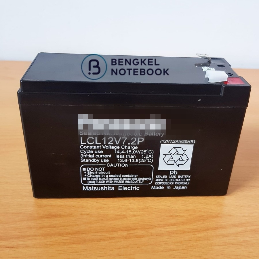 UPS 12V - 7.2Ah Aki kering Charger Battery Original