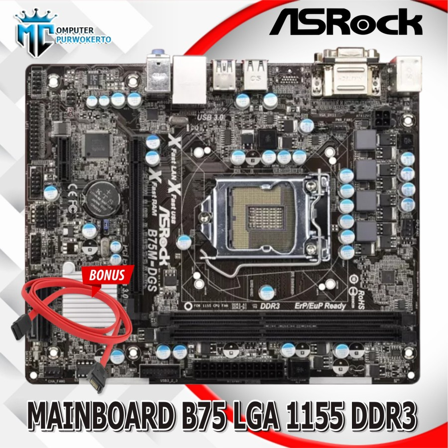 Motherboard Intel LGA 1155 B75 Asrock Onboard