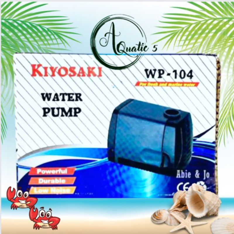 PROMO MURAH POMPA AQUARIUM KOLAM HIDROPONIK KIYOSAKI WP 104